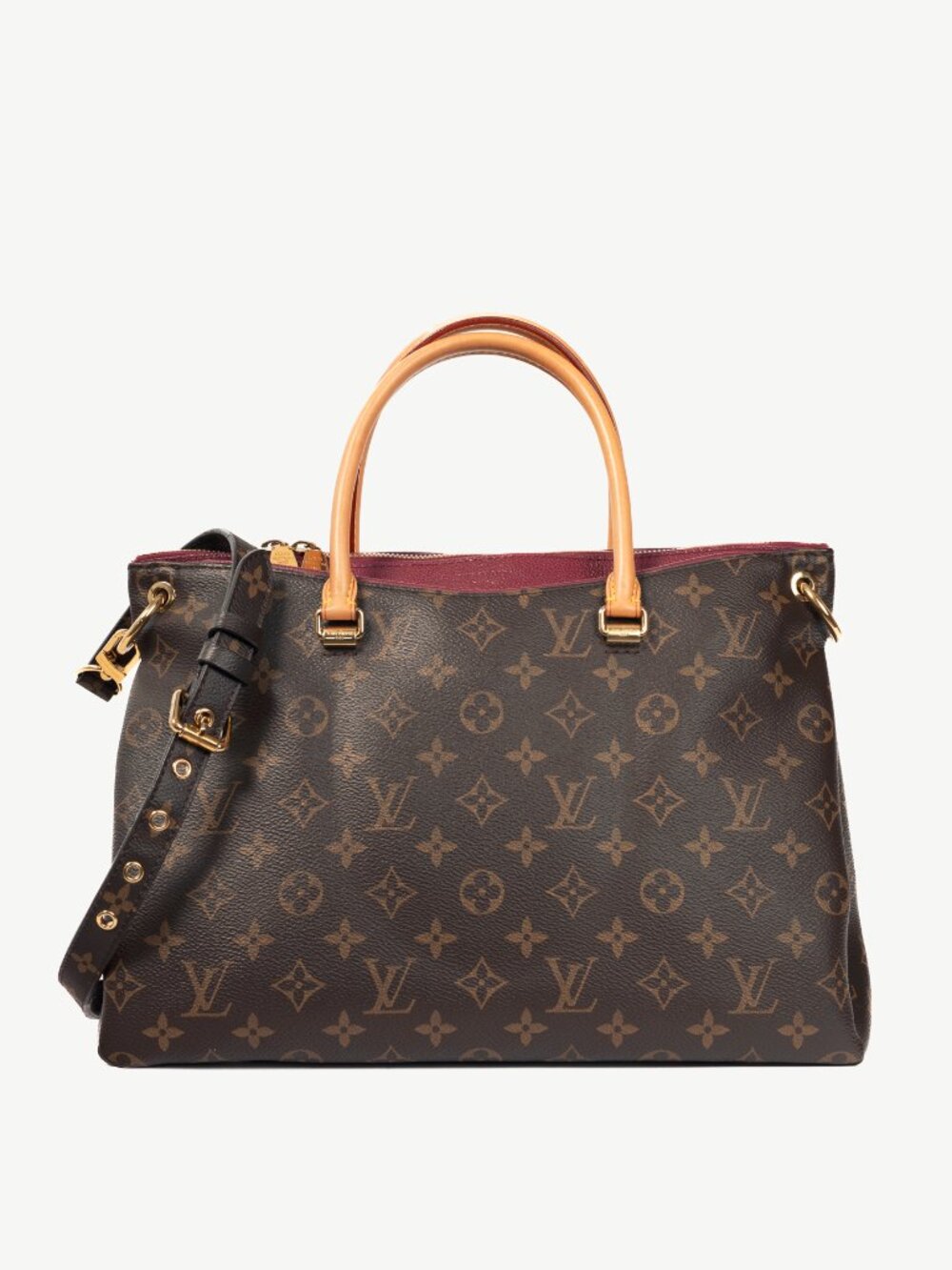 Louis Vuitton Pallas Monogram Canvas Raisin Tote